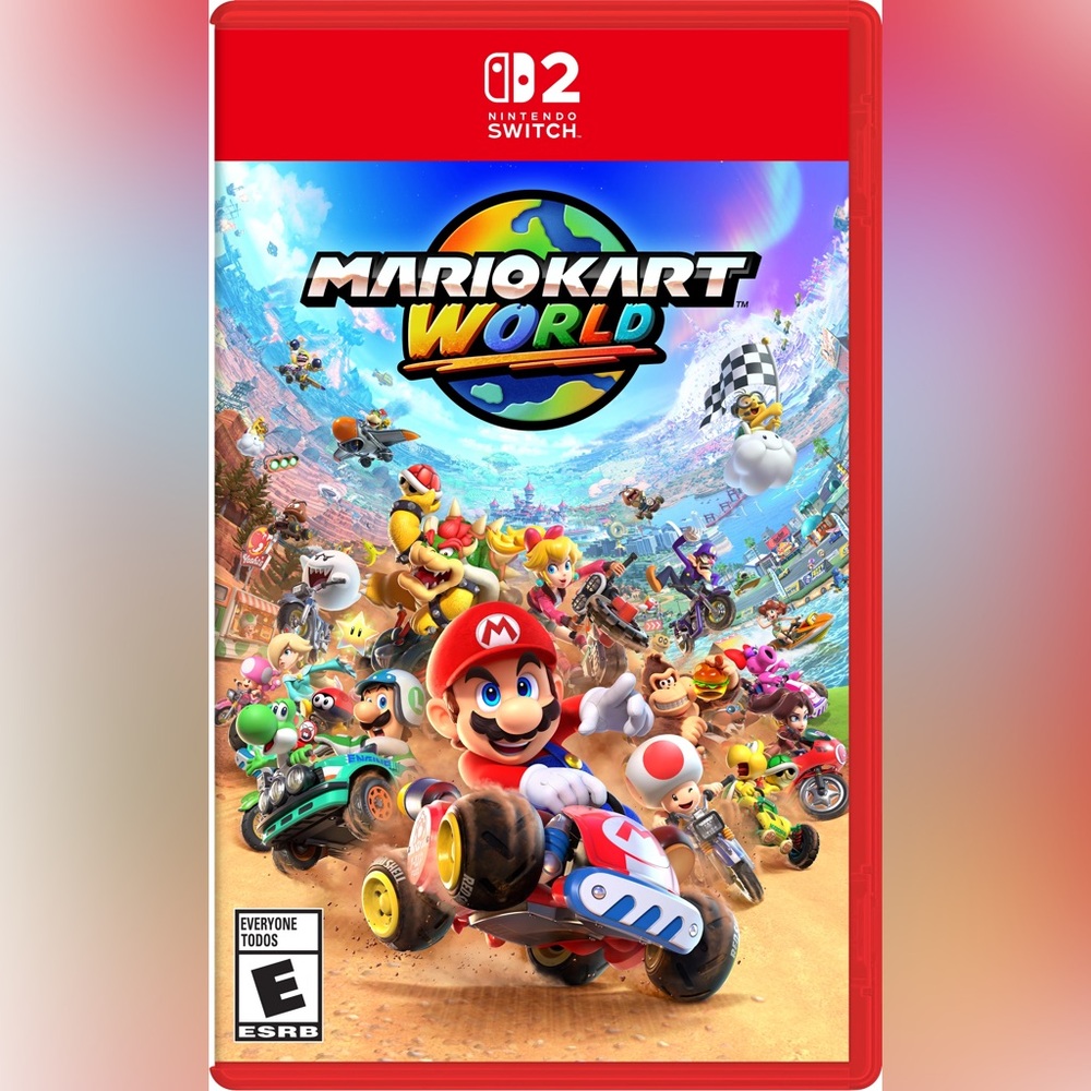 Mario Kart World Video Game - Red Case